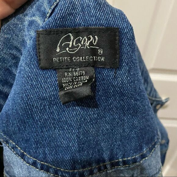 AG920 Petite Collection Denim Jacket Boho Floral - Picture 9 of 10